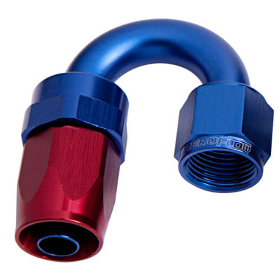 180 DEG TAPER SERIES SWIVEL HOSE END BLUE