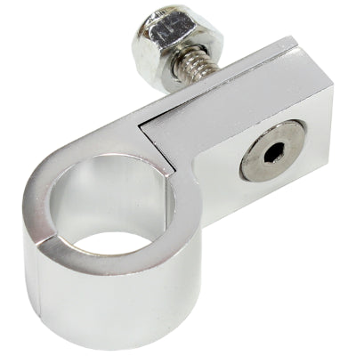 AF157-06S    BILLET P STYLE CLAMP -6 H/LINESILVER 9.5MM ID OR 3/8