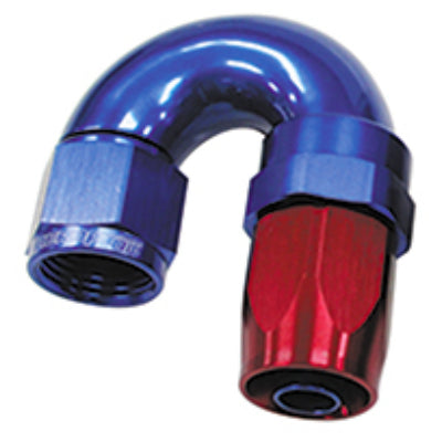 180 DEG FULL FLOW HOSE END TAPER STYLE BLUE