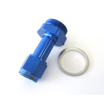 AF160-06-1    -6AN HOLLEY CARB INLET 4150   BLUE SWIVEL NUT (PAIR)