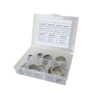 AF172-KIT    BSPP ALLOY CRUSH WASHER KIT   10 PIECES EACH SIZE 1/8