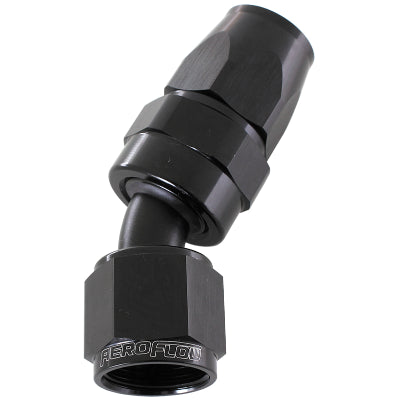 AF207-03DBLK    ALLOY 30 DEG HOSE END -3AN    BLACK SWIVEL NUT SUIT TEFLON