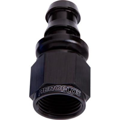 STRAIGHT PUSH LOCK HOSE END BLACK NO CLAMP REQUIRED