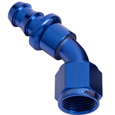 45 DEG PUSH LOCK END BLUE NO CLAMP REQUIRED