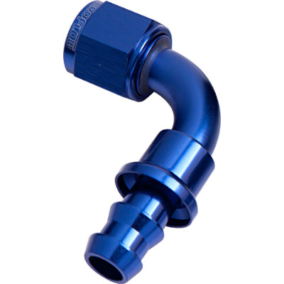 90 DEG PUSH LOCK END   BLUE NO CLAMP REQUIRED
